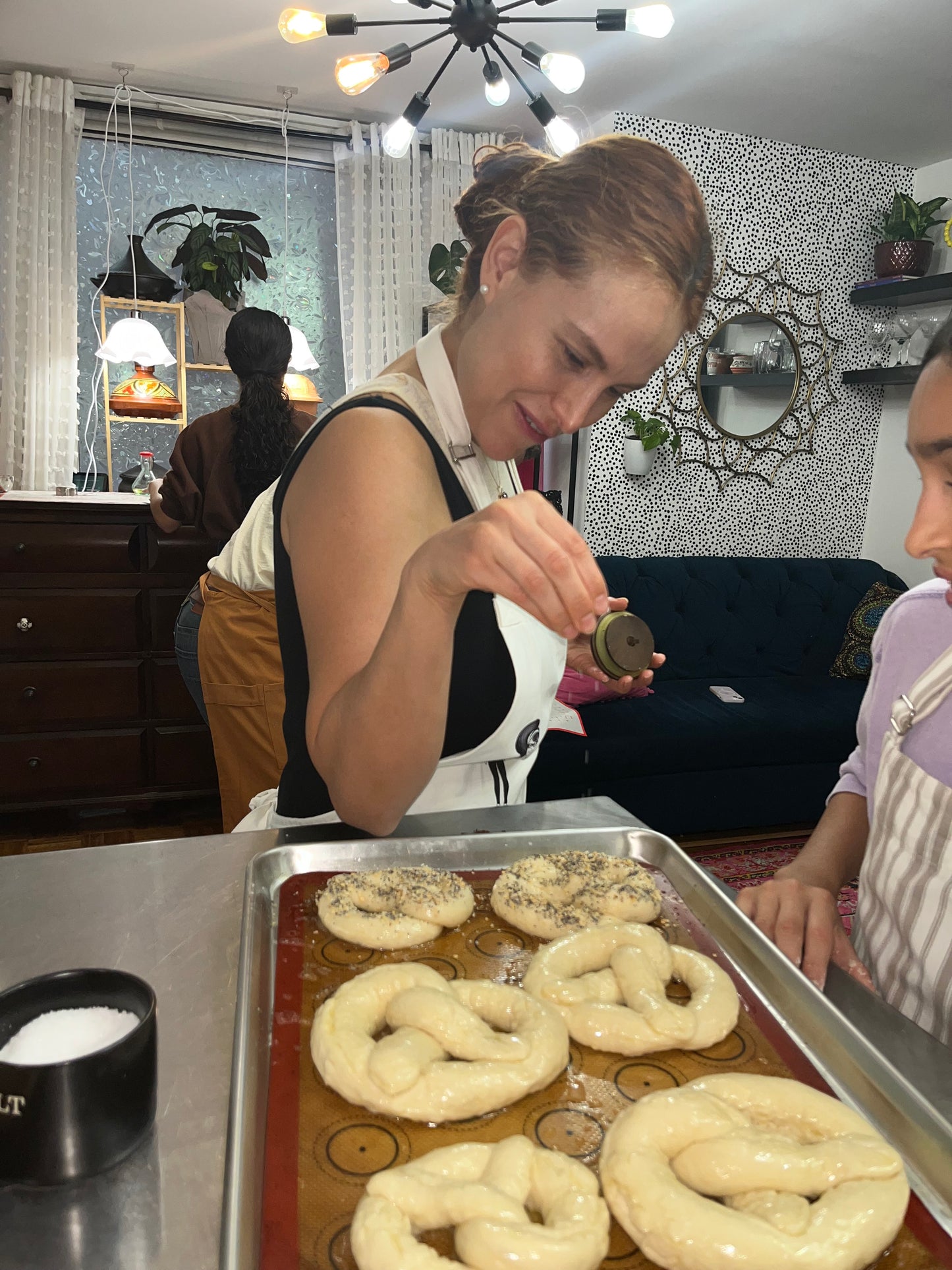 Soft pretzel making class