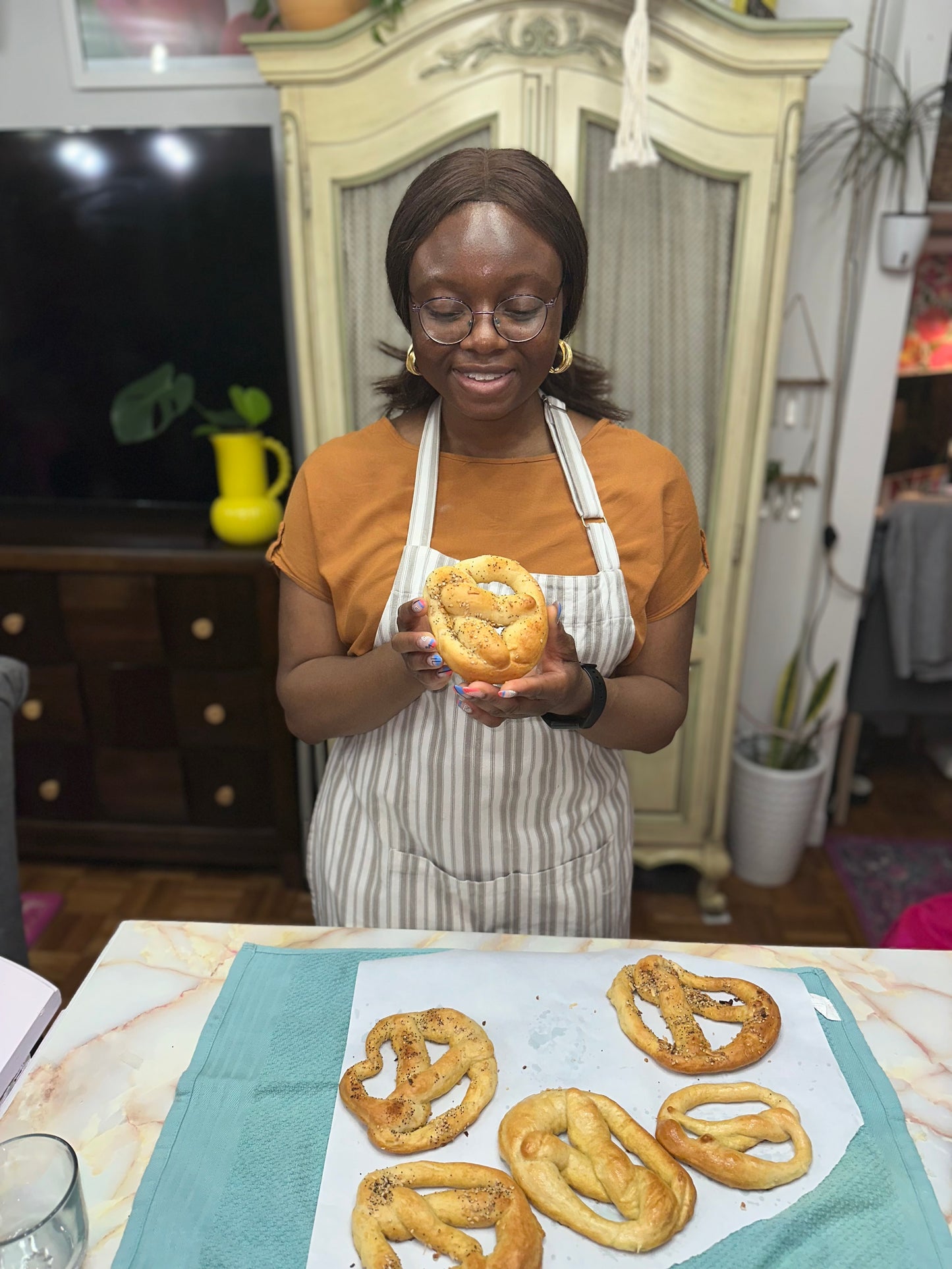 Soft pretzel making class