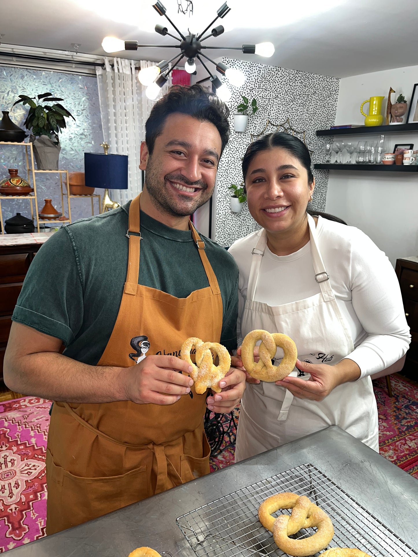 Soft pretzel making class