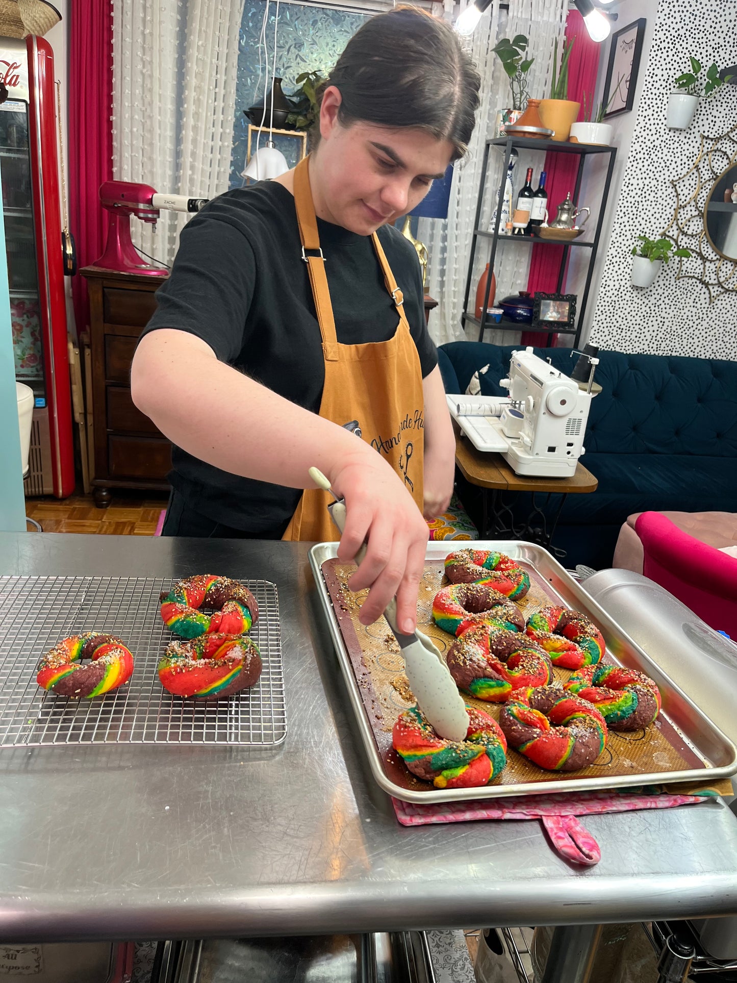 Rainbow Bagels Making Class