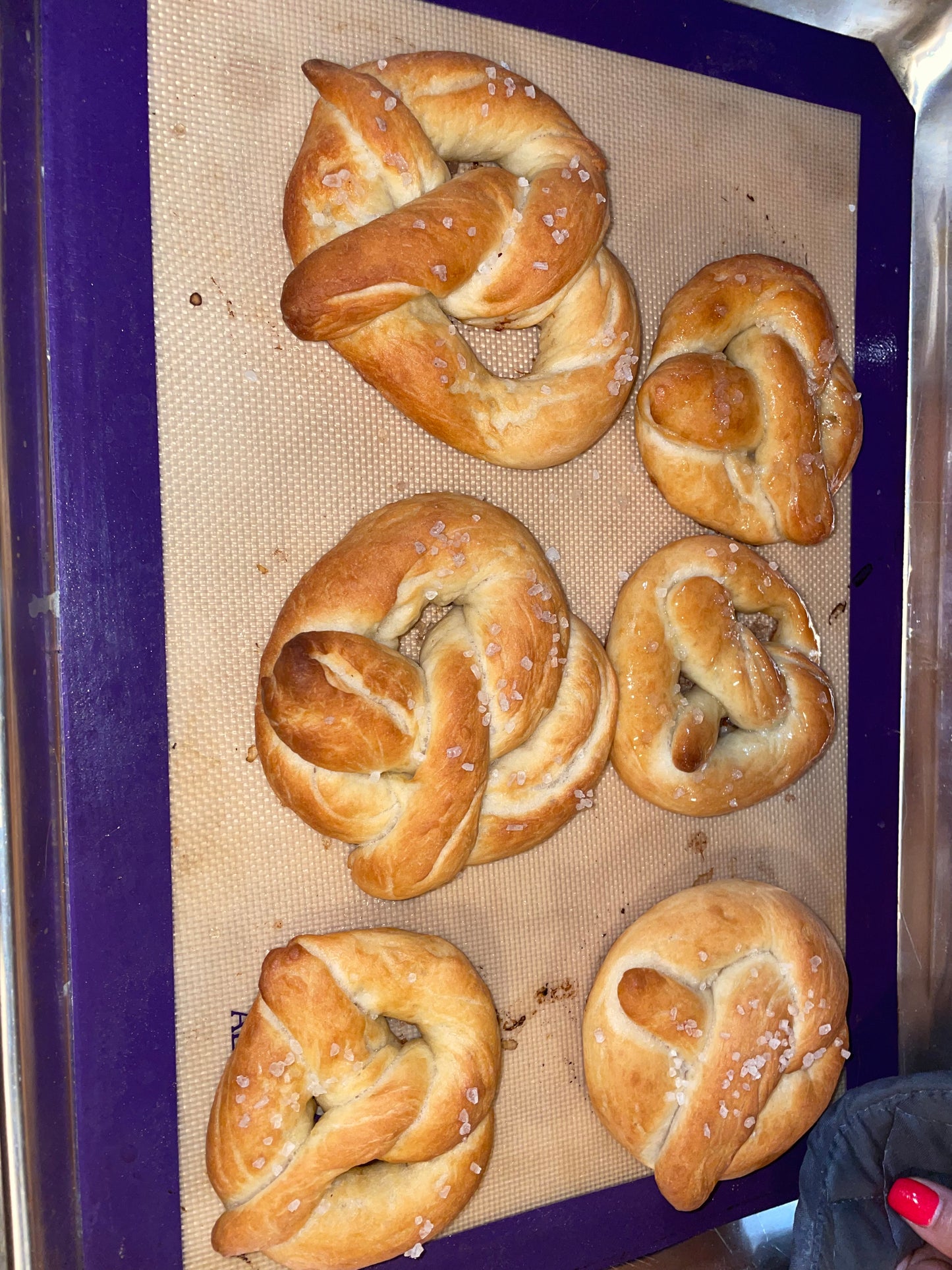 Soft pretzel making class