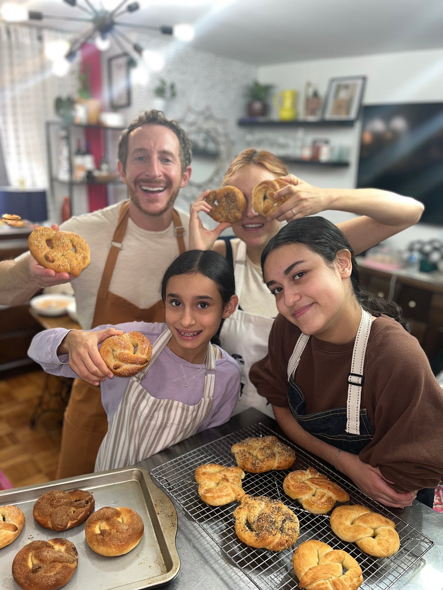 Soft pretzel making class