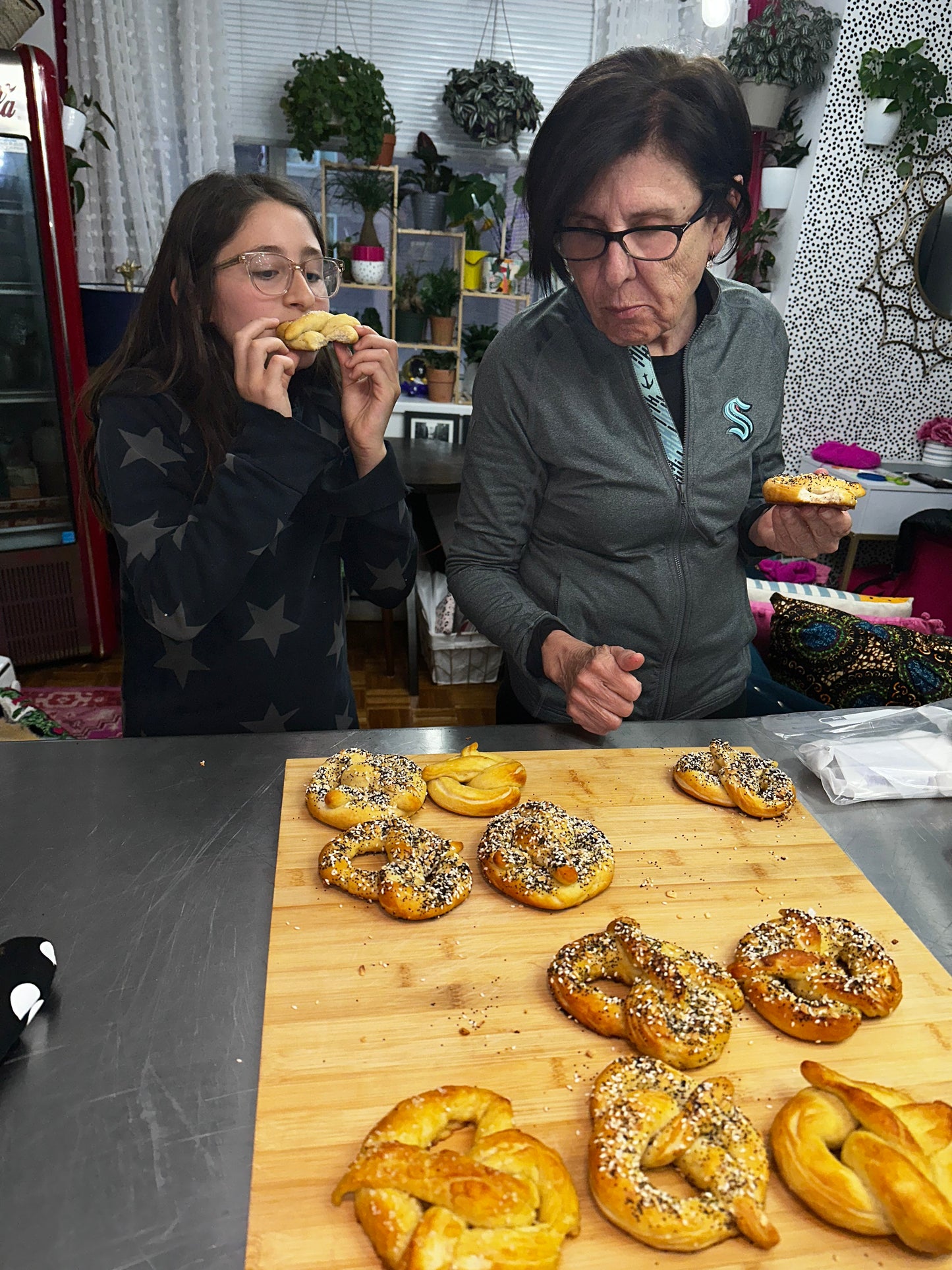 Soft pretzel making class