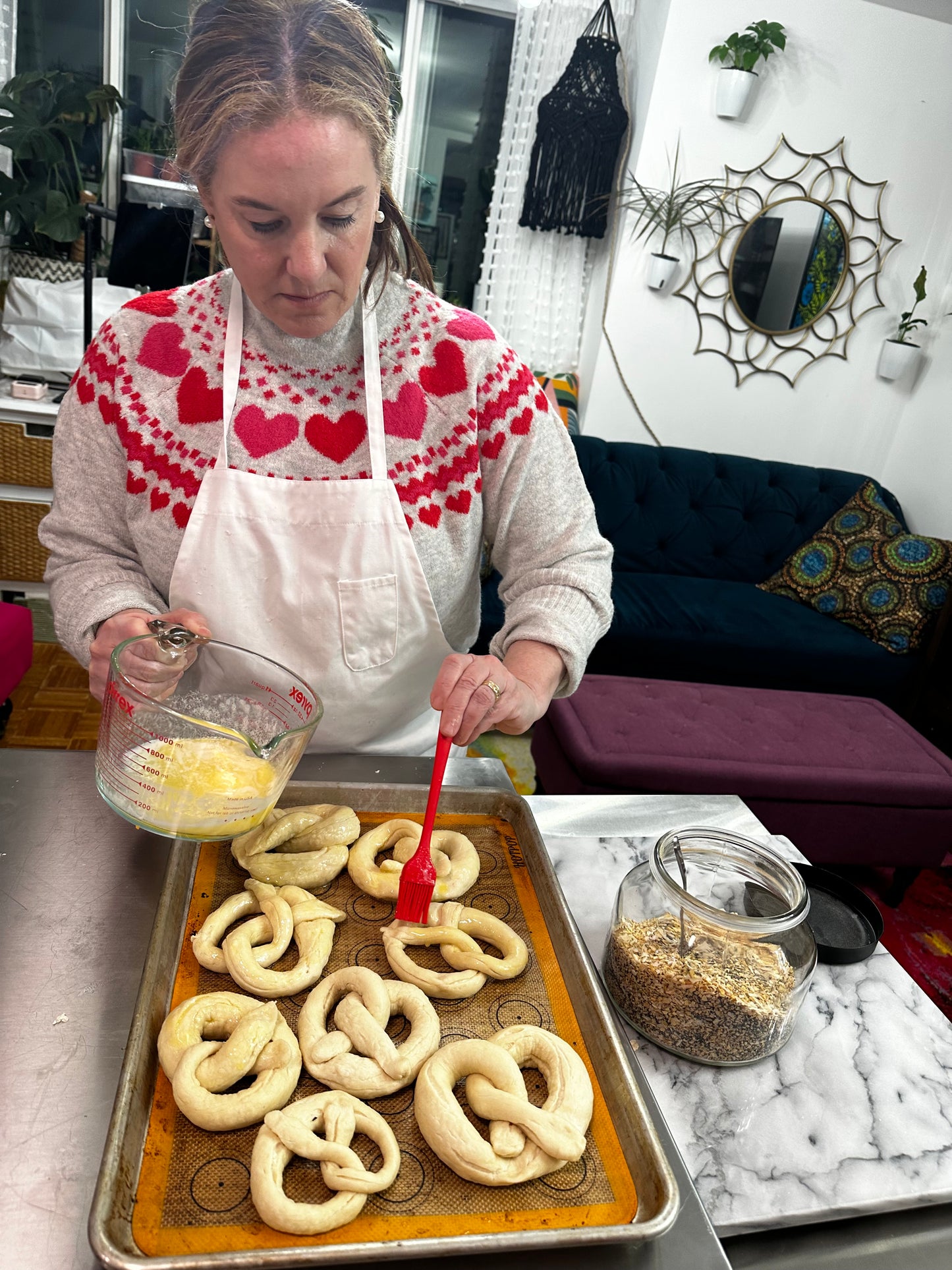 Soft pretzel making class