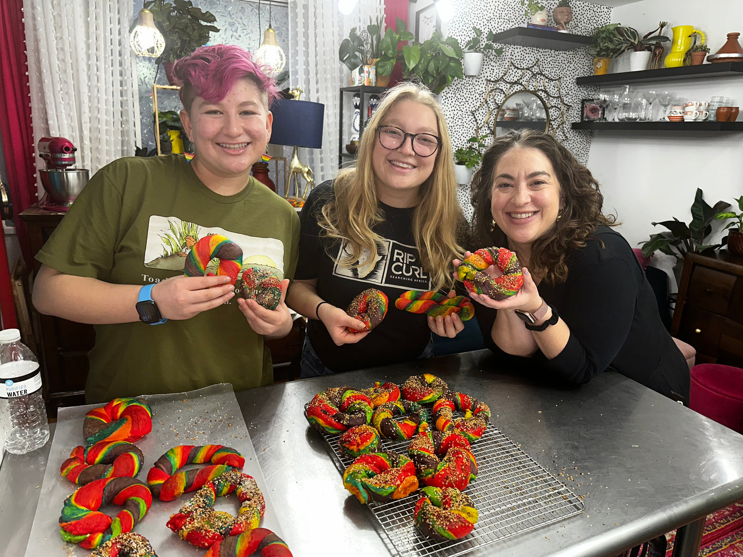 Rainbow Bagels Making Class