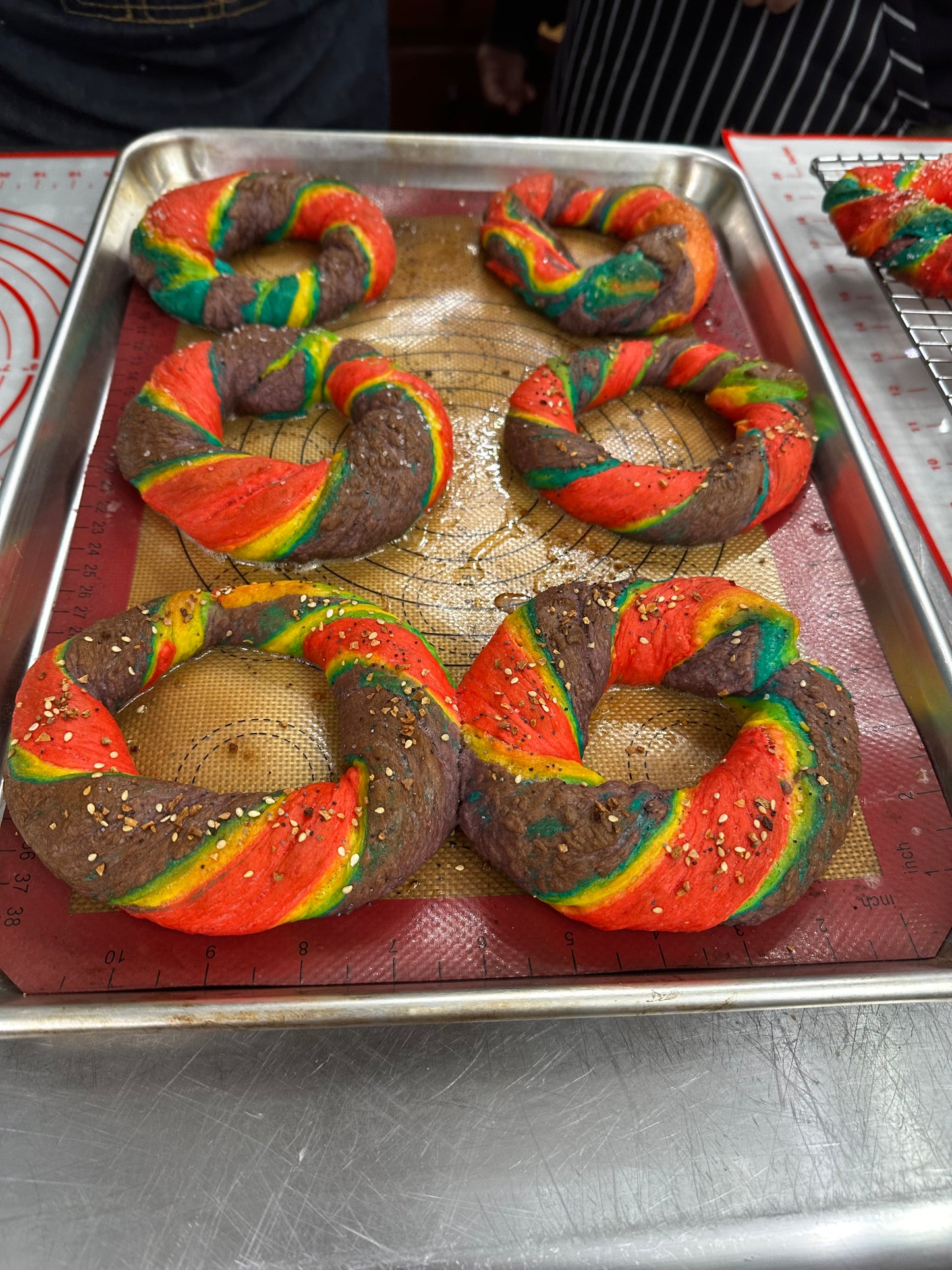 Rainbow Bagels Making Class