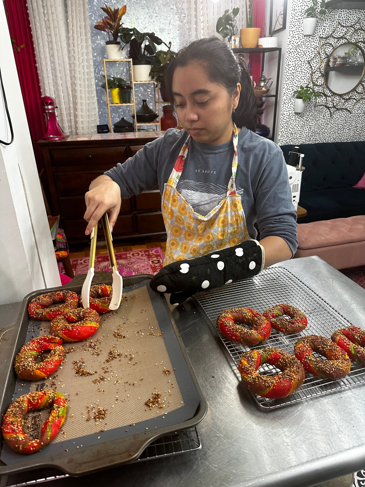 Rainbow Bagels Making Class