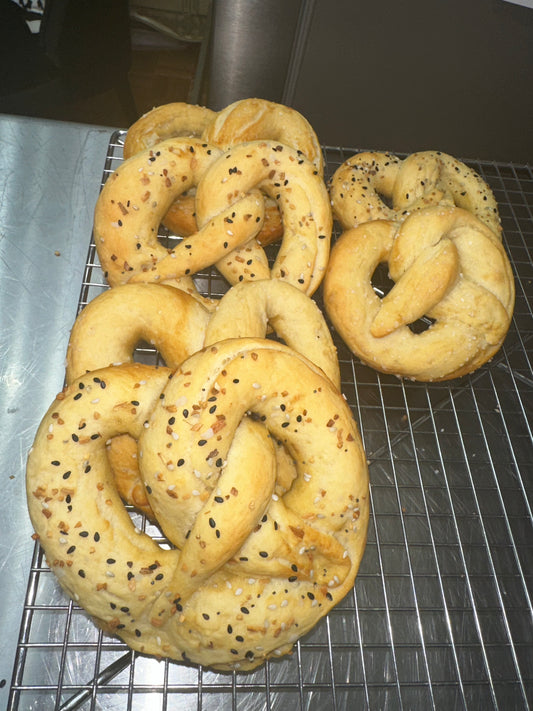 Soft pretzel making class