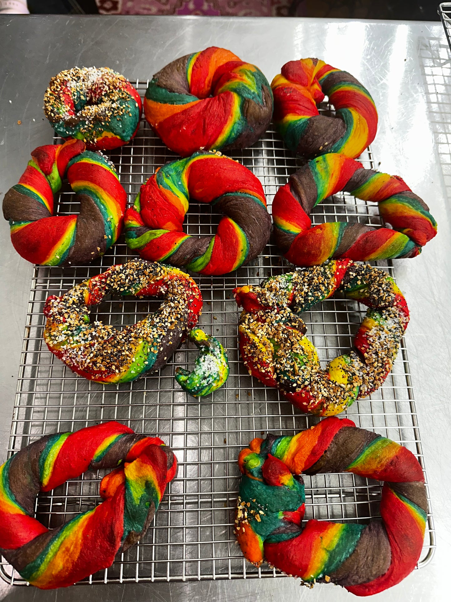 Rainbow Bagels Making Class